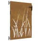 vidaXL Puerta de jardín acero corten diseño hierba 85x125 cm vidaXL Puerta de jardín acero corten diseño hierba 85x125 cm