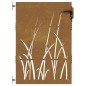 vidaXL Puerta de jardín acero corten diseño hierba 85x125 cm vidaXL Puerta de jardín acero corten diseño hierba 85x125 cm