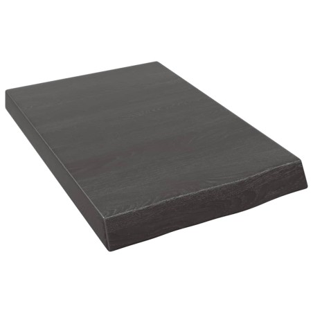 vidaXL Estante pared madera roble tratada marrón oscuro 40x60x(2-6) cm