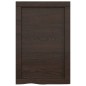 vidaXL Estante pared madera roble tratada marrón oscuro 40x60x(2-6) cm vidaXL Estante pared madera roble tratada marrón oscuro 40x60x(2-6) cm