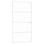 vidaXL Puerta interior vidrio templado y aluminio blanco 102x201,5 cm vidaXL Puerta interior vidrio templado y aluminio blanco 102x201,5 cm