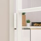 vidaXL Puerta interior vidrio templado y aluminio blanco 102x201,5 cm vidaXL Puerta interior vidrio templado y aluminio blanco 102x201,5 cm