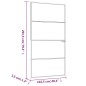 vidaXL Puerta interior vidrio templado y aluminio blanco 102x201,5 cm vidaXL Puerta interior vidrio templado y aluminio blanco 102x201,5 cm