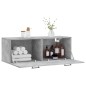 vidaXL Armario de pared madera ingeniería gris hormigón 100x36,5x35 cm vidaXL Armario de pared madera ingeniería gris hormigón 100x36,5x35 cm
