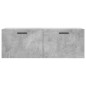 vidaXL Armario de pared madera ingeniería gris hormigón 100x36,5x35 cm vidaXL Armario de pared madera ingeniería gris hormigón 100x36,5x35 cm