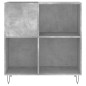 vidaXL Mueble discos madera contrachapada gris hormigón 84,5x38x89 cm vidaXL Mueble discos madera contrachapada gris hormigón 84,5x38x89 cm