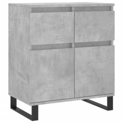 vidaXL Aparador de madera contrachapada gris hormigón 60x35x70 cm