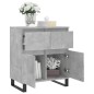 vidaXL Aparador de madera contrachapada gris hormigón 60x35x70 cm vidaXL Aparador de madera contrachapada gris hormigón 60x35x70 cm