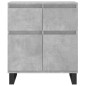 vidaXL Aparador de madera contrachapada gris hormigón 60x35x70 cm vidaXL Aparador de madera contrachapada gris hormigón 60x35x70 cm