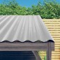 vidaXL Paneles tejado 12 unidades acero recubierto plateado 80x36 cm vidaXL Paneles tejado 12 unidades acero recubierto plateado 80x36 cm