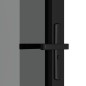 vidaXL Puerta interior vidrio ESG y aluminio negro 93x201,5 cm vidaXL Puerta interior vidrio ESG y aluminio negro 93x201,5 cm