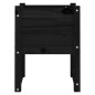 vidaXL Jardinera madera maciza de pino negro 40x40x52,5 cm
