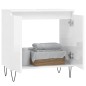 vidaXL Armario de baño madera de ingeniería blanco brillo 58x33x60 cm vidaXL Armario de baño madera de ingeniería blanco brillo 58x33x60 cm