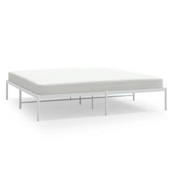 vidaXL Estructura de cama de metal blanca 200x200 cm
