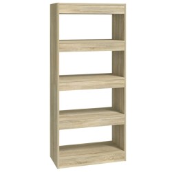 vidaXL Estantería madera contrachapada color roble Sonoma 60x30x135 cm