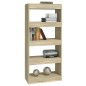 vidaXL Estantería madera contrachapada color roble Sonoma 60x30x135 cm vidaXL Estantería madera contrachapada color roble Sonoma 60x30x135 cm