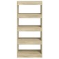 vidaXL Estantería madera contrachapada color roble Sonoma 60x30x135 cm vidaXL Estantería madera contrachapada color roble Sonoma 60x30x135 cm