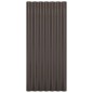 vidaXL Paneles de tejado 36 unidades acero recubierto marrón 80x36 cm vidaXL Paneles de tejado 36 unidades acero recubierto marrón 80x36 cm