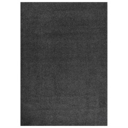vidaXL Alfombra de pelo largo gris antracita 120x170 cm