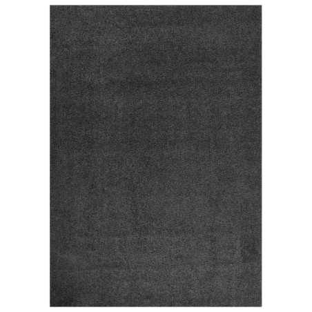vidaXL Alfombra de pelo largo gris antracita 120x170 cm