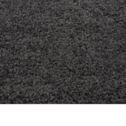 vidaXL Alfombra de pelo largo gris antracita 120x170 cm