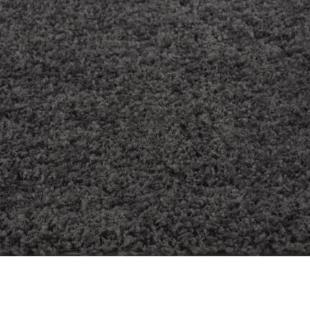 vidaXL Alfombra de pelo largo gris antracita 120x170 cm