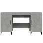 vidaXL Escritorio de madera contrachapada gris hormigón 140x50x75 cm vidaXL Escritorio de madera contrachapada gris hormigón 140x50x75 cm