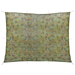 vidaXL Red de camuflaje con bolsa de almacenamiento verde 2x4 m