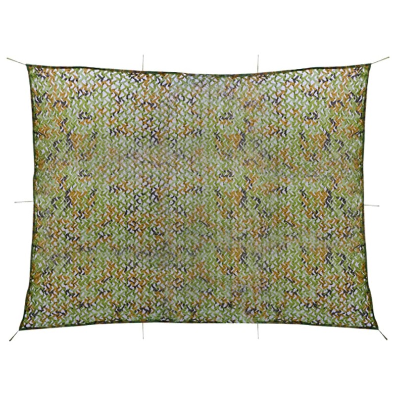 vidaXL Red de camuflaje con bolsa de almacenamiento verde 2x4 m vidaXL Red de camuflaje con bolsa de almacenamiento verde 2x4 m