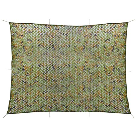 vidaXL Red de camuflaje con bolsa de almacenamiento verde 2x4 m