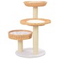 vidaXL Rascador para gatos con poste de sisal madera natural de sauce vidaXL Rascador para gatos con poste de sisal madera natural de sauce