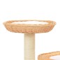 vidaXL Rascador para gatos con poste de sisal madera natural de sauce vidaXL Rascador para gatos con poste de sisal madera natural de sauce