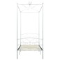 vidaXL Estructura de cama con dosel metal blanco 100x200 cm vidaXL Estructura de cama con dosel metal blanco 100x200 cm