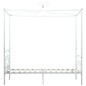 vidaXL Estructura de cama con dosel metal blanco 100x200 cm vidaXL Estructura de cama con dosel metal blanco 100x200 cm