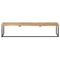 vidaXL Perchero con borde natural madera maciza de acacia 100x35x22 cm vidaXL Perchero con borde natural madera maciza de acacia 100x35x22 cm