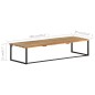 vidaXL Perchero con borde natural madera maciza de acacia 100x35x22 cm vidaXL Perchero con borde natural madera maciza de acacia 100x35x22 cm