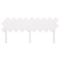 vidaXL Cabecero de cama madera maciza de pino blanco 178x3x80,5 cm