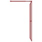 vidaXL Mampara puerta de ducha vidrio transparente ESG rojo 118x195 cm vidaXL Mampara puerta de ducha vidrio transparente ESG rojo 118x195 cm
