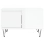 vidaXL Mesa de centro madera contrachapada blanco brillo 55x55x36,5 cm vidaXL Mesa de centro madera contrachapada blanco brillo 55x55x36,5 cm