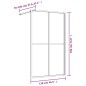 vidaXL Mampara puerta de ducha vidrio transparente ESG rojo 118x195 cm vidaXL Mampara puerta de ducha vidrio transparente ESG rojo 118x195 cm