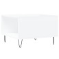 vidaXL Mesa de centro madera contrachapada blanco brillo 55x55x36,5 cm vidaXL Mesa de centro madera contrachapada blanco brillo 55x55x36,5 cm