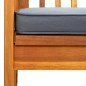 vidaXL Banco de jardín con cojines 119 cm madera maciza de acacia vidaXL Banco de jardín con cojines 119 cm madera maciza de acacia
