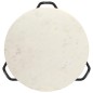 vidaXL Mesa de centro piedra real textura de mármol blanco 65x65x42 cm vidaXL Mesa de centro piedra real textura de mármol blanco 65x65x42 cm