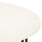 vidaXL Mesa de centro piedra real textura de mármol blanco 65x65x42 cm vidaXL Mesa de centro piedra real textura de mármol blanco 65x65x42 cm