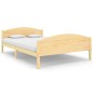 vidaXL Estructura de cama de madera maciza de pino 140x200 cm vidaXL Estructura de cama de madera maciza de pino 140x200 cm