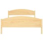 vidaXL Estructura de cama de madera maciza de pino 140x200 cm vidaXL Estructura de cama de madera maciza de pino 140x200 cm