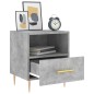 vidaXL Mesita noche 2 uds madera ingeniería gris hormigón 40x35x47,5cm vidaXL Mesita noche 2 uds madera ingeniería gris hormigón 40x35x47,5cm