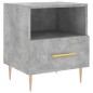 vidaXL Mesita noche 2 uds madera ingeniería gris hormigón 40x35x47,5cm vidaXL Mesita noche 2 uds madera ingeniería gris hormigón 40x35x47,5cm