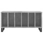 vidaXL Mueble discos madera contrachapada gris hormigón 100x38x48 cm vidaXL Mueble discos madera contrachapada gris hormigón 100x38x48 cm