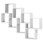 FMD Estantería de pared con 11 compartimentos blanca FMD Estantería de pared con 11 compartimentos blanca